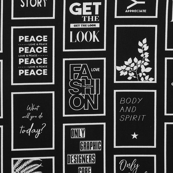 [코스모] 솔트 앤 페퍼 02 옥스포드 프린트원단 -블랙