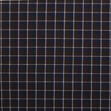 [로버트카프만] 대폭 리스본 브러시드 케이버리 플라이드 체크원단 - 브라운 (1/2Yd)