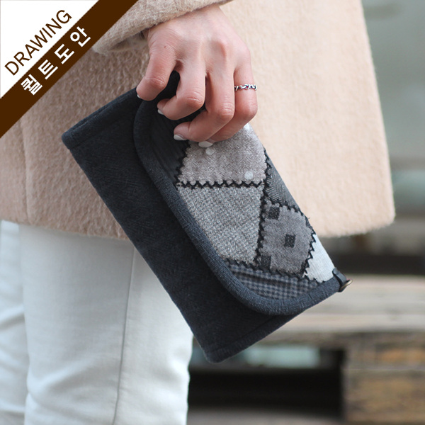 [바이핸즈] 퀼트도안 - 개인의 취향 장지갑