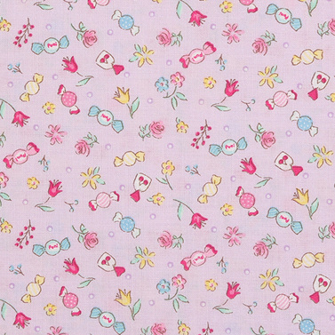 [퀼트게이트] 퍼니 퍼니 캔디 14 셔팅 프린트원단 - 퍼플 (1/2Yd)