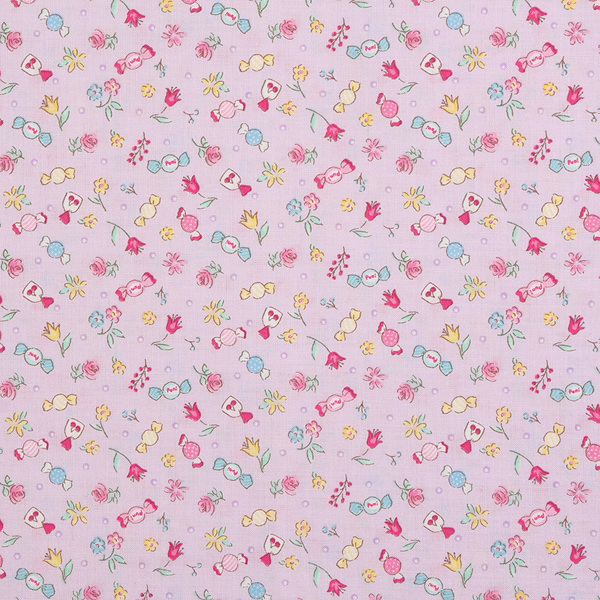 [퀼트게이트] 퍼니 퍼니 캔디 14 셔팅 프린트원단 - 퍼플