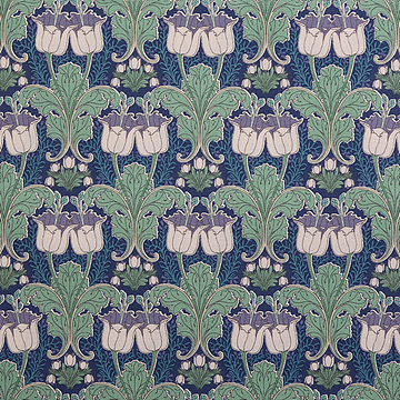 [유와] 뮐루즈 컬렉션 윌로우 프린트원단 - 블루 (1/4yd) (D01)MU829706-D (개)