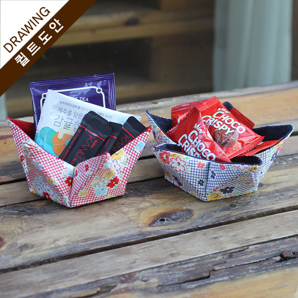 [바이핸즈] 퀼트도안 - 스타 바스켓(2개세트)