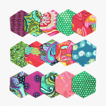 [원단패키지] 수입 헥사곤 조각원단 44장 세트 - 2.8cm USH5190 (set)