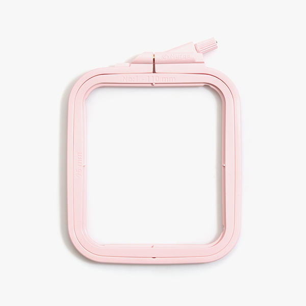 퀼트의 명가 엔조이퀼트,[너즈] 플라스틱 핑크 사각 수틀 - 9.5cm x 11cm