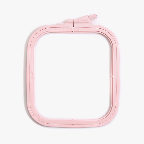 퀼트의 명가 엔조이퀼트,[너즈] 플라스틱 핑크 사각 수틀 - 14.5cm x 16.5cm