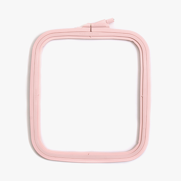 퀼트의시작은? 엔조이퀼트와 함께,[너즈] 플라스틱 핑크 사각 수틀 - 19.5cm x 22cm 170-13 PINK