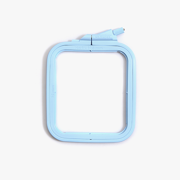 퀼트의시작은? 엔조이퀼트와 함께,[너즈] 플라스틱 블루 사각 수틀 - 9.5cm x 11cm 170-11 BLUE