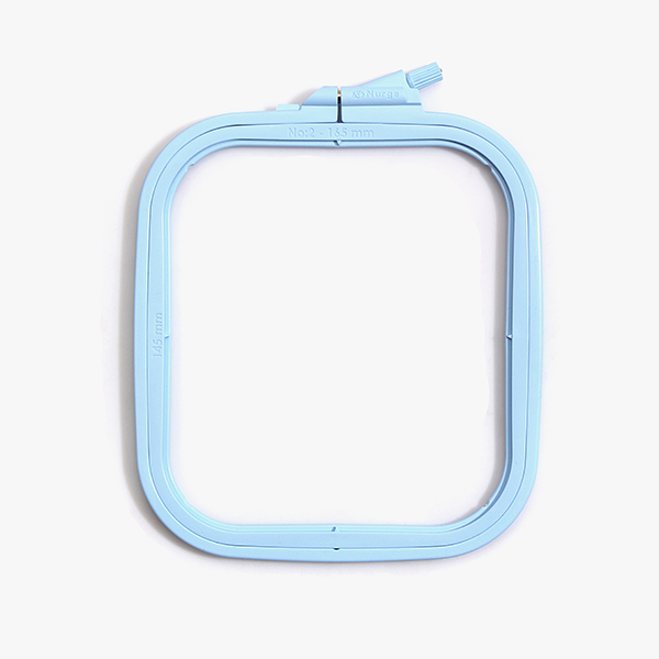 퀼트의시작은? 엔조이퀼트와 함께,[너즈] 플라스틱 블루 사각 수틀 - 14.5cm x 16.5cm 170-12 BLUE