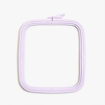 [너즈] 플라스틱 라일락 사각 수틀 - 19.5cm x 22cm 170-13 LILAC (개)
