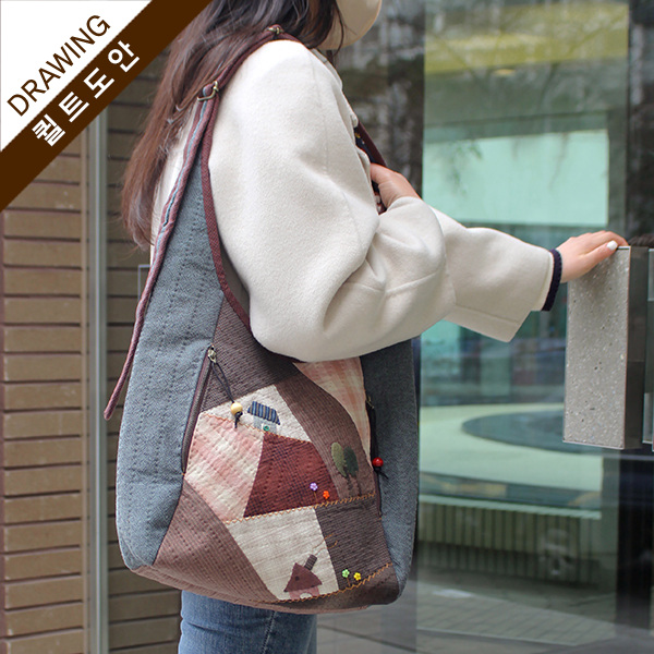 [바이핸즈] 퀼트도안 - 발길따라 숄더백