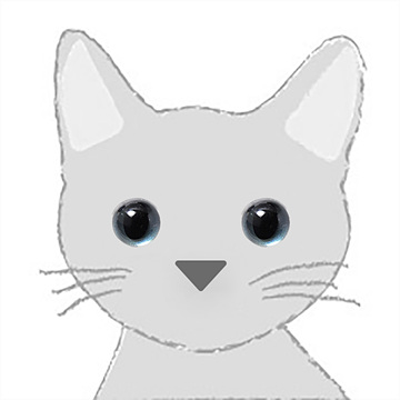 [하마나카] 인형부자재 고양이 눈(블루펄) 2개 세트 - 9mm (set)