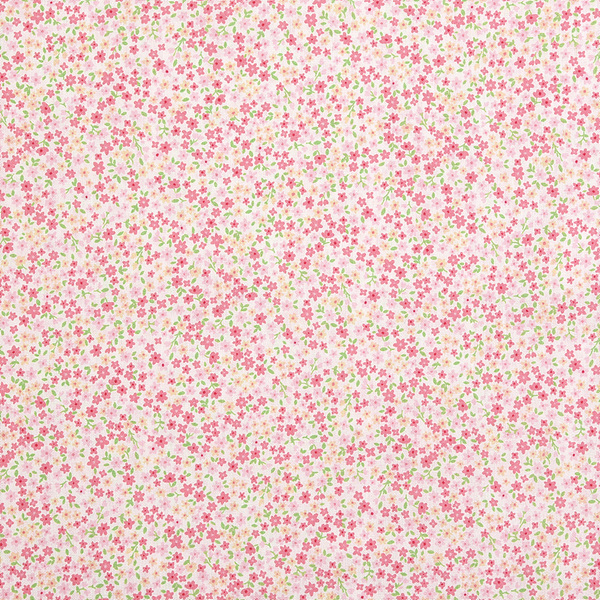 퀼트의시작은? 엔조이퀼트와 함께,[다이와보] 포플린 피오레 컬렉션 10352 프린트원단 - 핑크