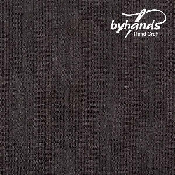 [바이핸즈] 더블 스트라이프 선염체크원단 - 챠콜그레이(더블롤링 10YD)