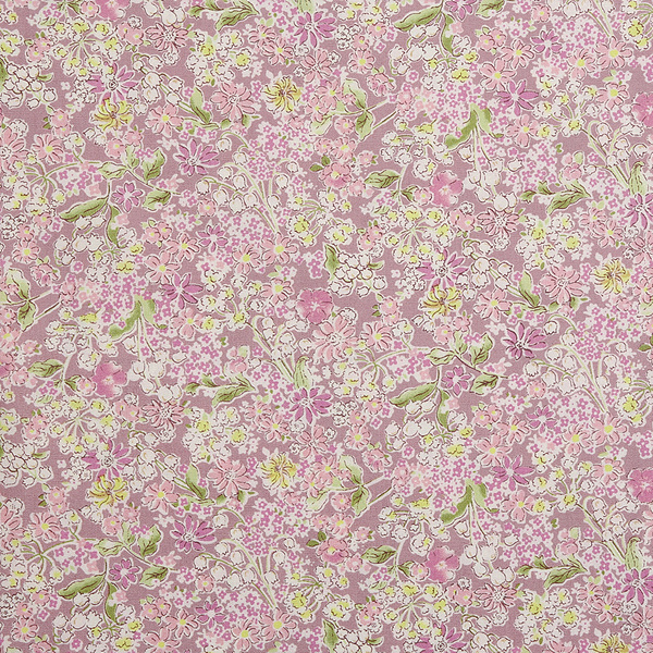 퀼트의 명가 엔조이퀼트,[고바야시] 잔꽃무늬 6628 프린트원단 - 핑크