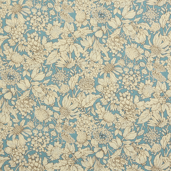 퀼트의시작은? 엔조이퀼트와 함께,[고바야시] 꽃무늬 6879 프린트원단 - 블루
