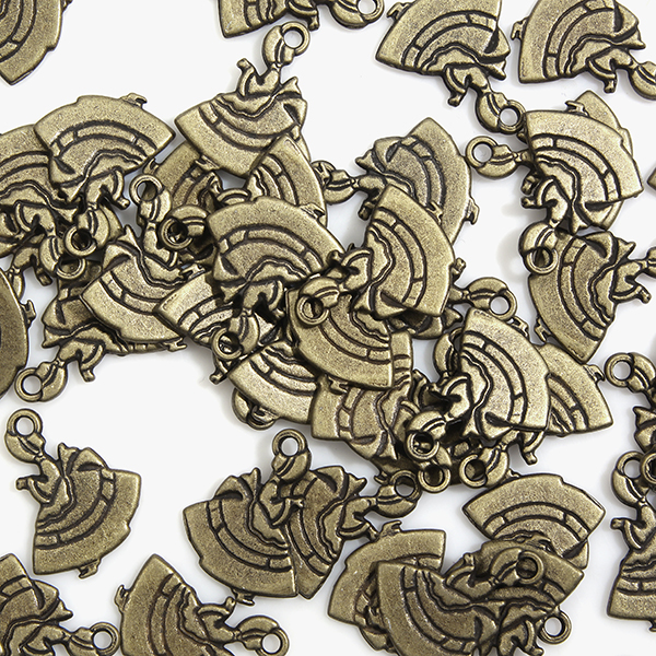 [기본부자재] 청동 지퍼장식(지퍼텍) 선보넷 레이디 (50개)