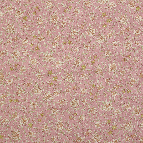 퀼트의 명가 엔조이퀼트,[세븐베리] 60수 론(아사) 노스텔지어 컬렉션 83041 프린트원단 - 앤틱 핑크