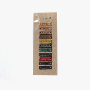 [장식부자재] 미니 핸드메이드 가죽 라벨 11색 1SET (set)