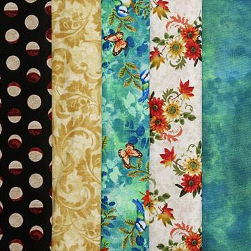 [원단패키지] 스튜디오E 5339 프린트 5종 - 45cm x 26cm USH5339 (set)