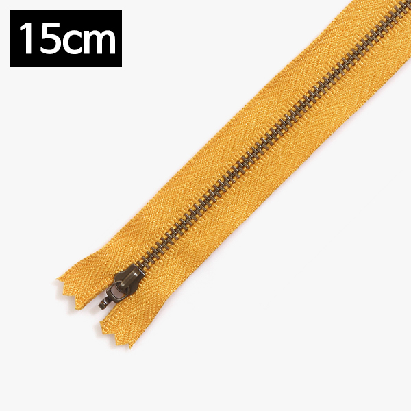 [YKK] 청동지퍼2(15cm) - 머스타드