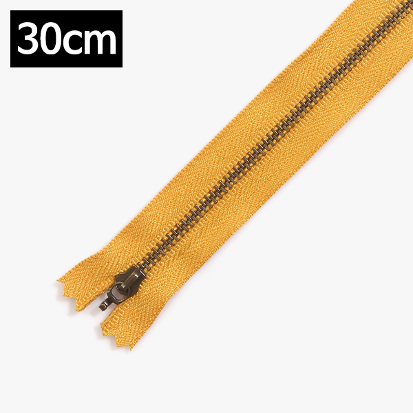 [YKK] 청동지퍼2(30cm) - 머스타드