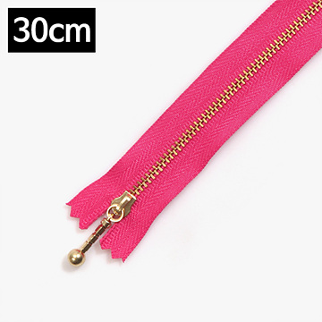 [YKK] 금색지퍼 1 (30cm) - 마젠타 (개)