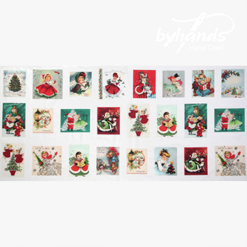 [바이핸즈] DTP 빈티지 크리스마스 커트지 110cm x 50cm (EYCD-CHRISTMAS) (개)