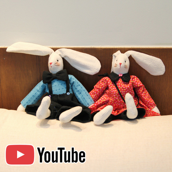 퀼트의시작은? 엔조이퀼트와 함께,[바이핸즈] 유튜브 영상제공 퀼트패키지 소품 - 토끼 커플