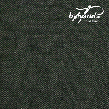 [바이핸즈] 헤링본 린넨 선염 원단 - 블랙 포레스트 (더블롤링 10YD) (개)