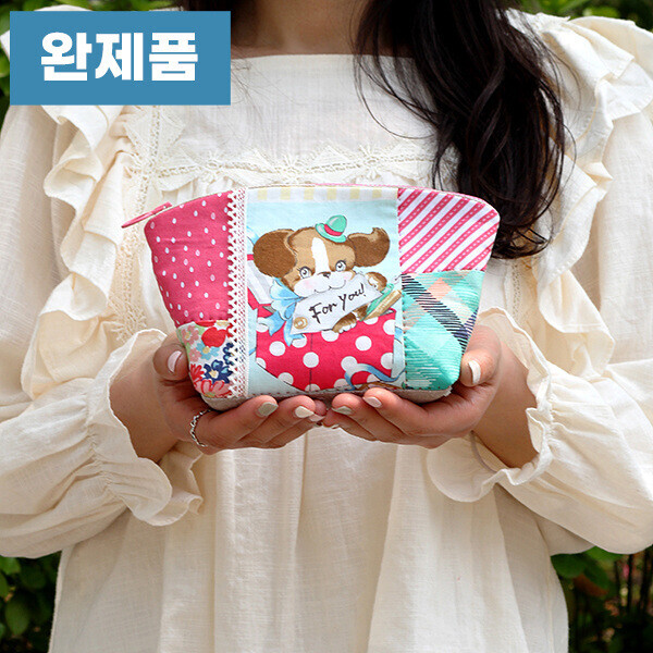퀼트의시작은? 엔조이퀼트와 함께,[바이핸즈] 퀼트완제품소품 - 라즈베리 파우치
