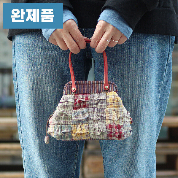 퀼트의시작은? 엔조이퀼트와 함께,[바이핸즈] 퀼트완제품 소품 - 빈티지 와이어파우치