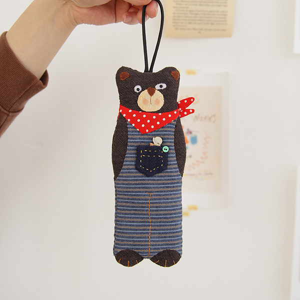 [바이핸즈] 퀼트패키지 소품 - 곰이 필통(실,바늘 증정)