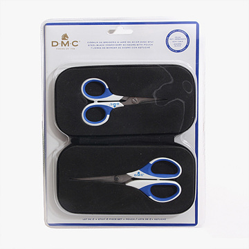 [DMC] 다용도 수예 재단가위 자수가위 세트(2pcs) (개)