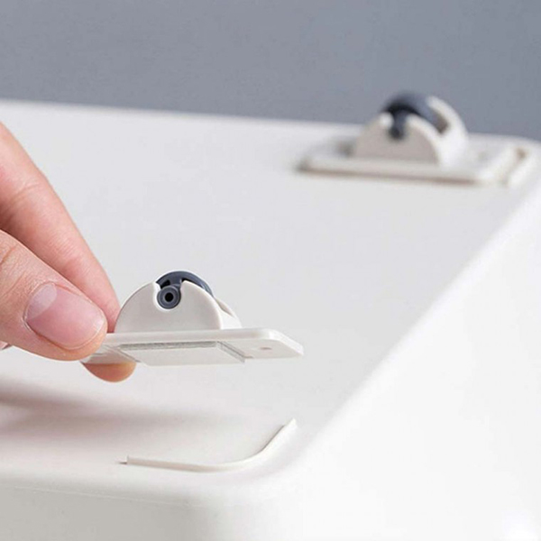 [생활용품2] 접착식 미니바퀴 4P 무타공 가구 DIY 이동식 바퀴