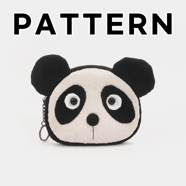 [바이핸즈] 퀼트도안 - 판다 지갑