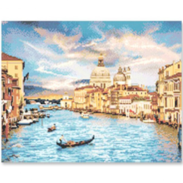 [생활용품2] DIY 비즈 보석십자수 인테리어 풍경 수상도시 베니스 - 50x40cm