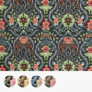 [유와] 다마스크 포레스트 셔팅 프린트원단 - 829790 ☆ (1/2Yd)