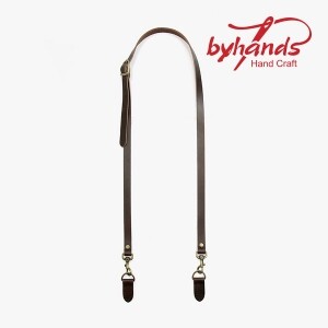 바이핸즈 버클장식 통가죽 청동 골드 숄더 크로스핸들(115cm) 40-1150 ※ (개)