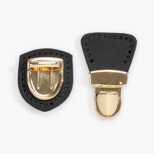 바이핸즈 럭셔리 골드 청동 통가죽 가방후크 가방잠금장치 부자재 12-0407 ※