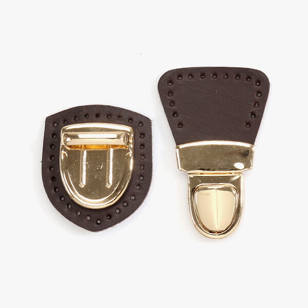 바이핸즈 럭셔리 골드 청동 통가죽 가방후크 가방잠금장치 부자재 12-0407 ※