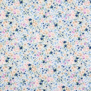 [세븐베리] 일본 수입원단 꽃무늬 퀼트천 플라워 면원단 - 6116-D1 (1/2Yd)