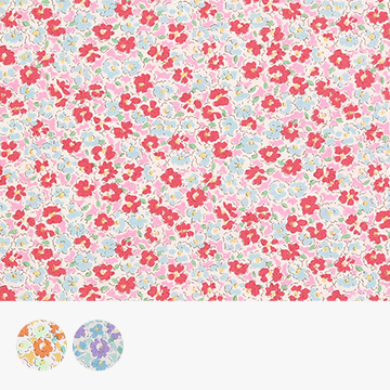 [세븐베리] 일본 수입원단 꽃무늬 퀼트천 플라워 면원단 - 6116-D2 (1/2Yd)