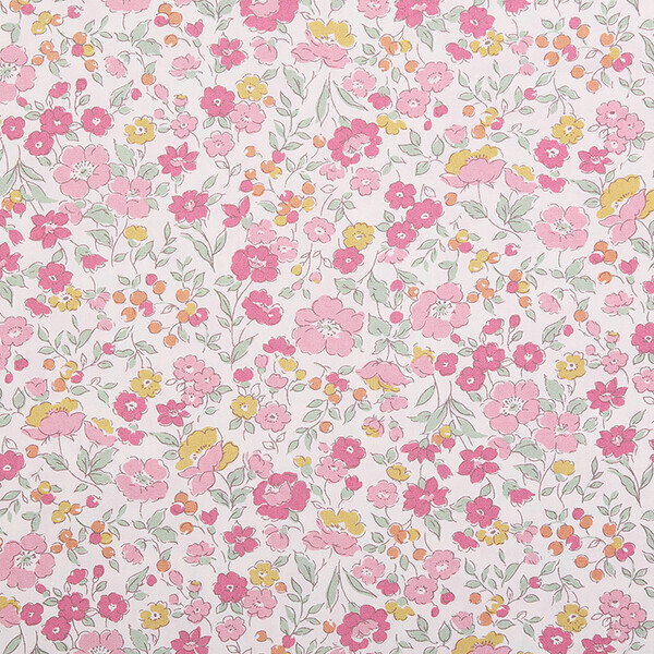 퀼트의시작은? 엔조이퀼트와 함께,[세븐베리] 일본 수입원단 꽃무늬 퀼트천 플라워 면원단 - 6116-D4