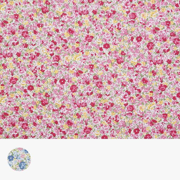 퀼트의시작은? 엔조이퀼트와 함께,[세븐베리] 일본 수입원단 60수 꽃무늬 퀼트천 플라워 론 면원단 - 6117-D2