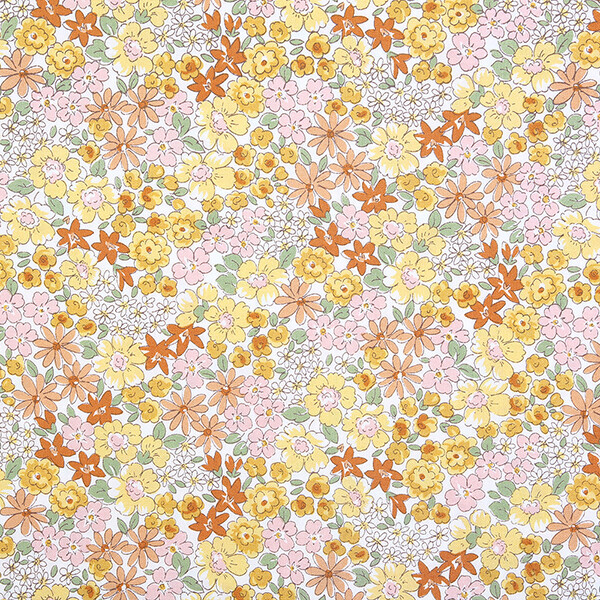 퀼트의시작은? 엔조이퀼트와 함께,[세븐베리] 일본 수입원단 꽃무늬 퀼트천 플라워 면원단 - 6163-D6