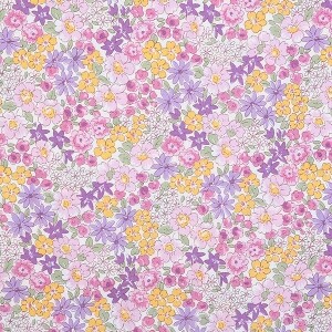 [세븐베리] 일본 수입원단 꽃무늬 퀼트천 플라워 면원단 - 6163-D6 (1/2Yd)