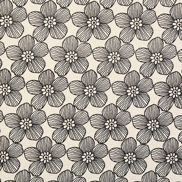 퀼트의시작은? 엔조이퀼트와 함께,[세븐베리] 일본 수입원단 빈티지 캔버스 린넨천 꽃무늬 면원단 - 850404-D1