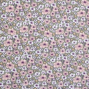 도모텍스 프랑스 수입원단 퀼트 인형 꽃무늬 면원단 옵션4 ☆ (1/2Yd)