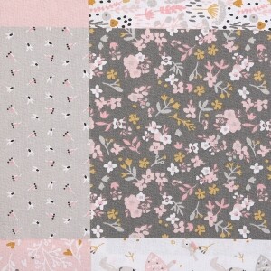 도모텍스 프랑스 수입원단 퀼트 꽃무늬 패치 면원단 옵션9 (1/2Yd)